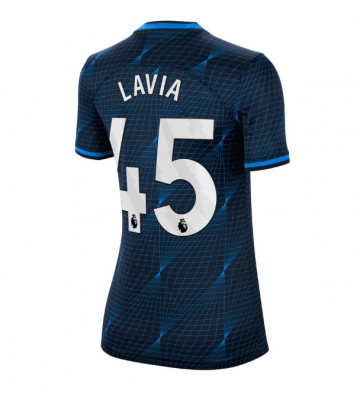 Chelsea Romeo Lavia #45 Replika Udebanetrøje Dame 2023-24 Kortærmet